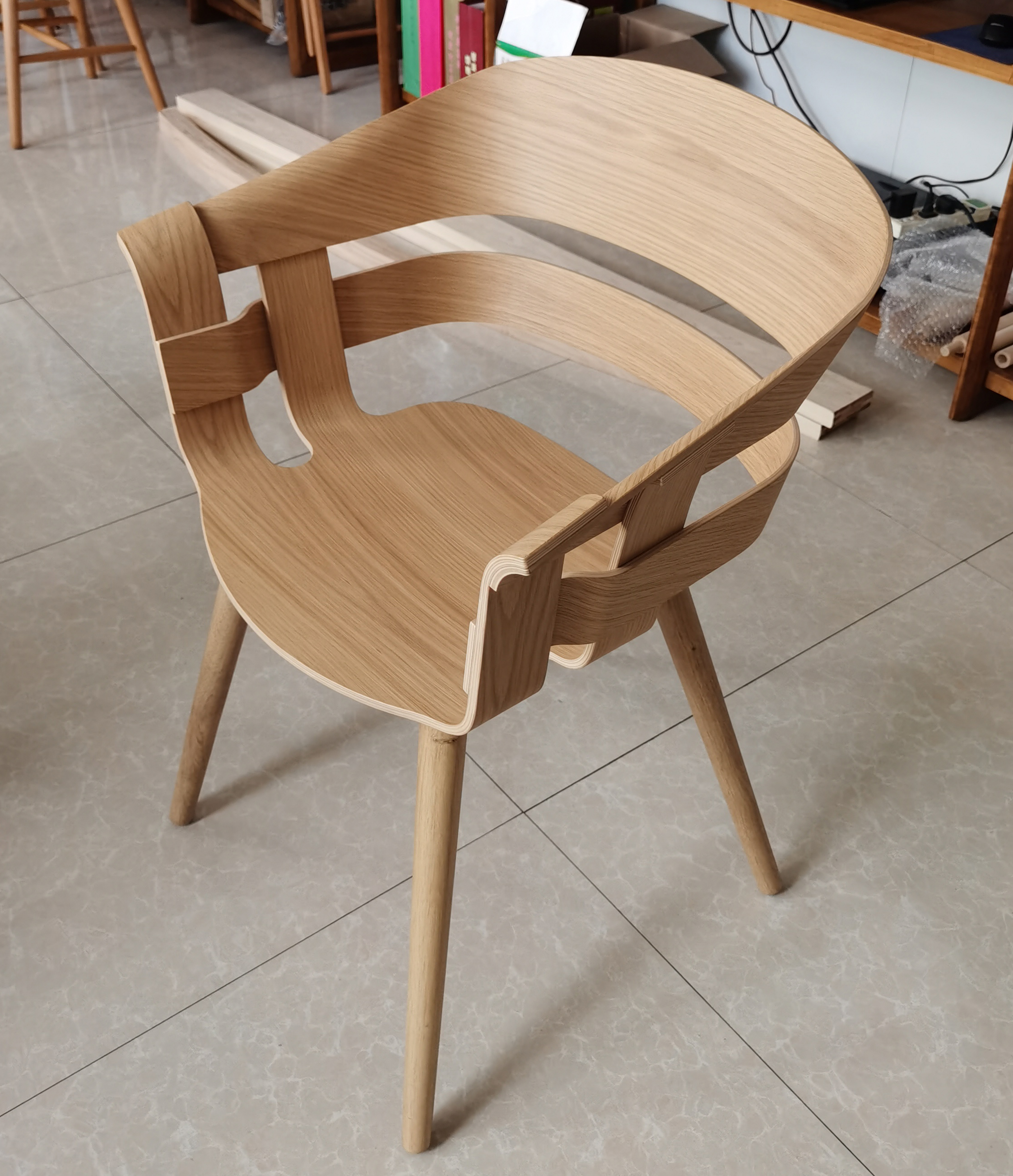 bent wooden chair